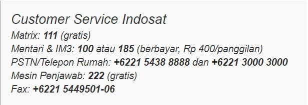 Cara mengecek nomor indosat
