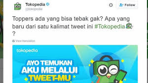 Customer Service Tokopedia Melalui Akun Twitter