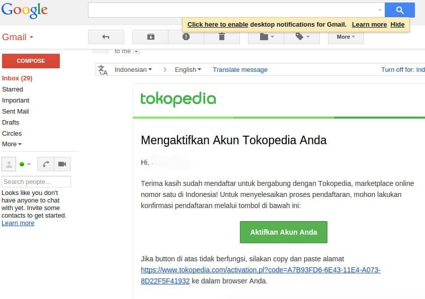 Customer Service Tokopedia via Email Tokopedia terbaru