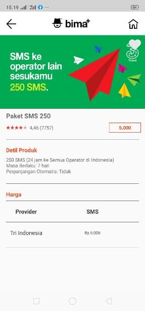 cara daftar paket sms 3