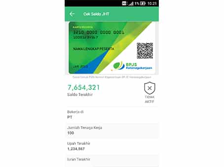 cek saldo bpjs di aplikasi