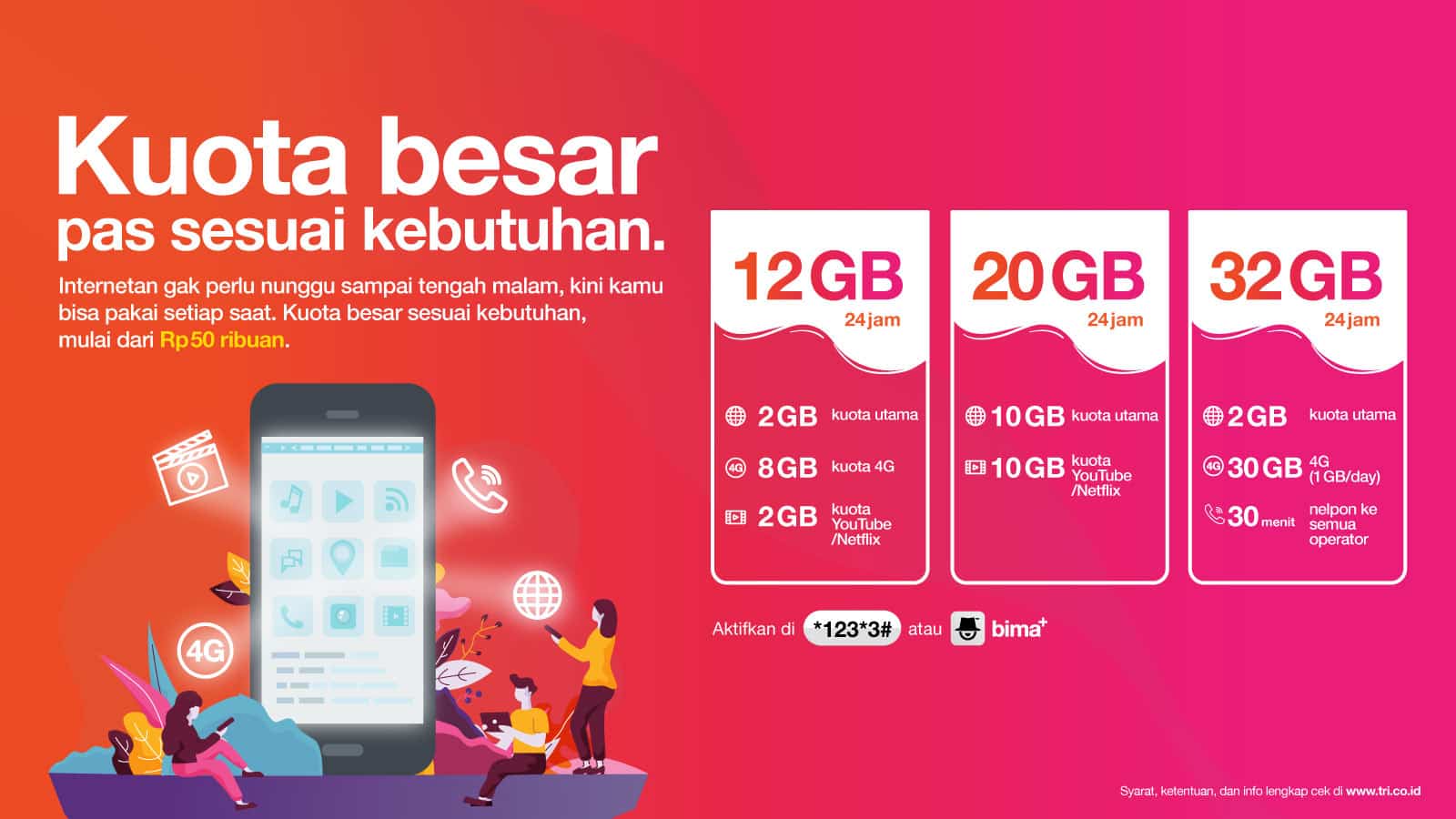 paket 3 bulanan