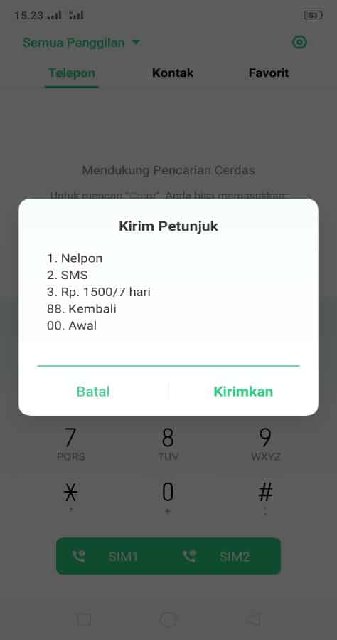 pilih paket sms