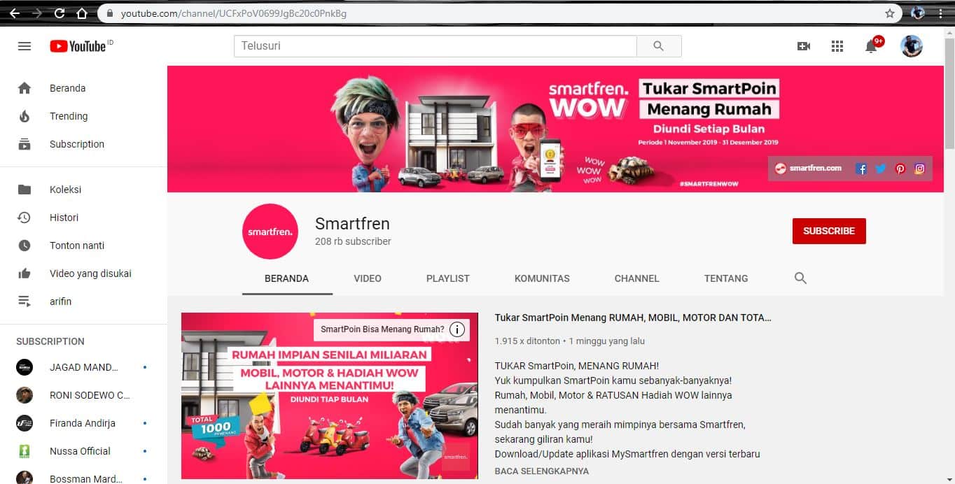 youtube smartfren