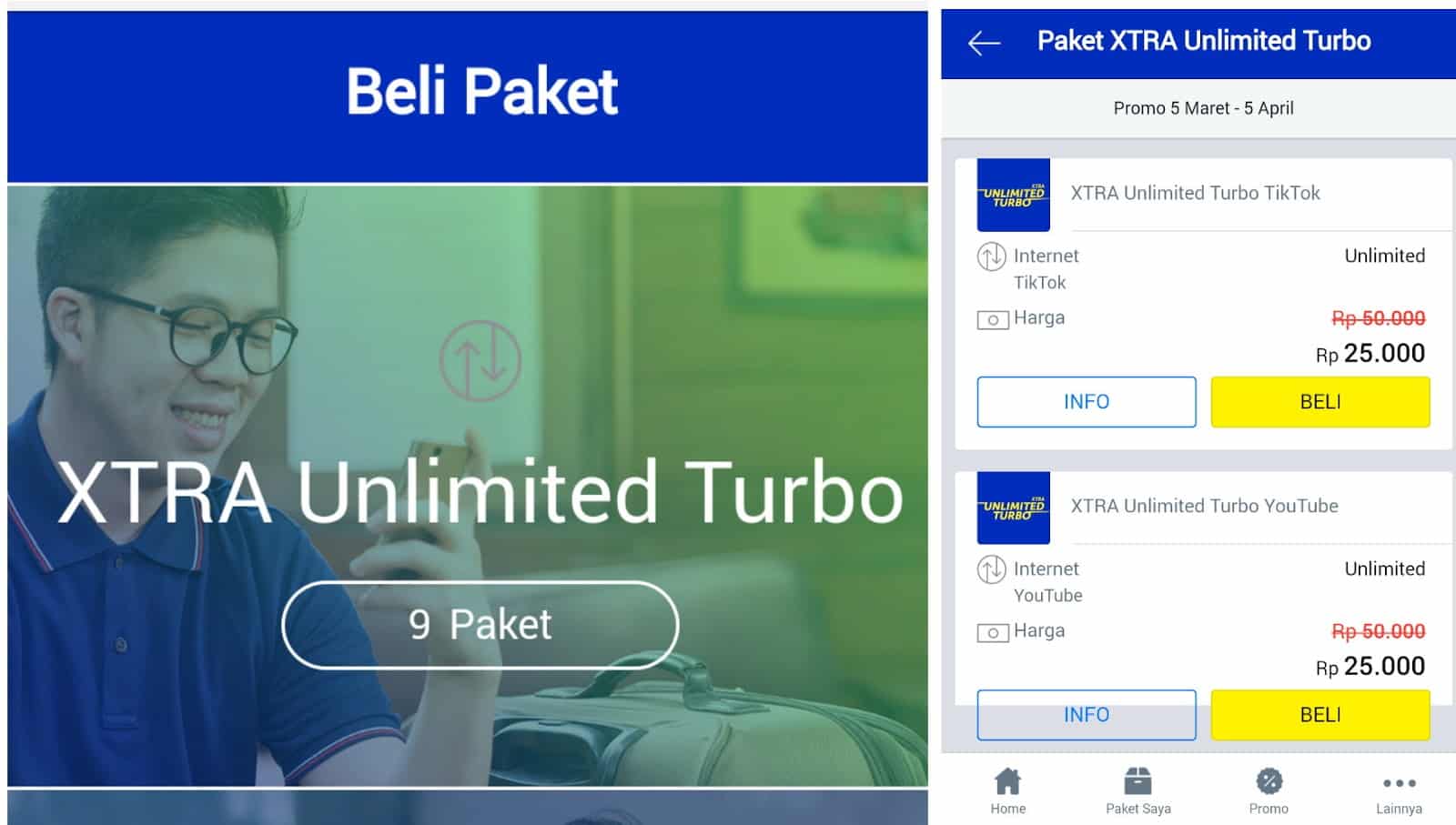 Scroll-hingga-tab-yang-paling-ujung-dan-tap-pada-opsi-menu-Xtra-Unlimited-Turbo Scroll-hingga-tab-yang-paling-ujung-dan-tap-pada-opsi-menu-Xtra-Unlimited-Turbo