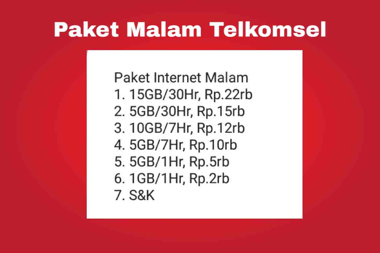 Tarif-Paket-Malam-Telkomsel Tarif-Paket-Malam-Telkomsel