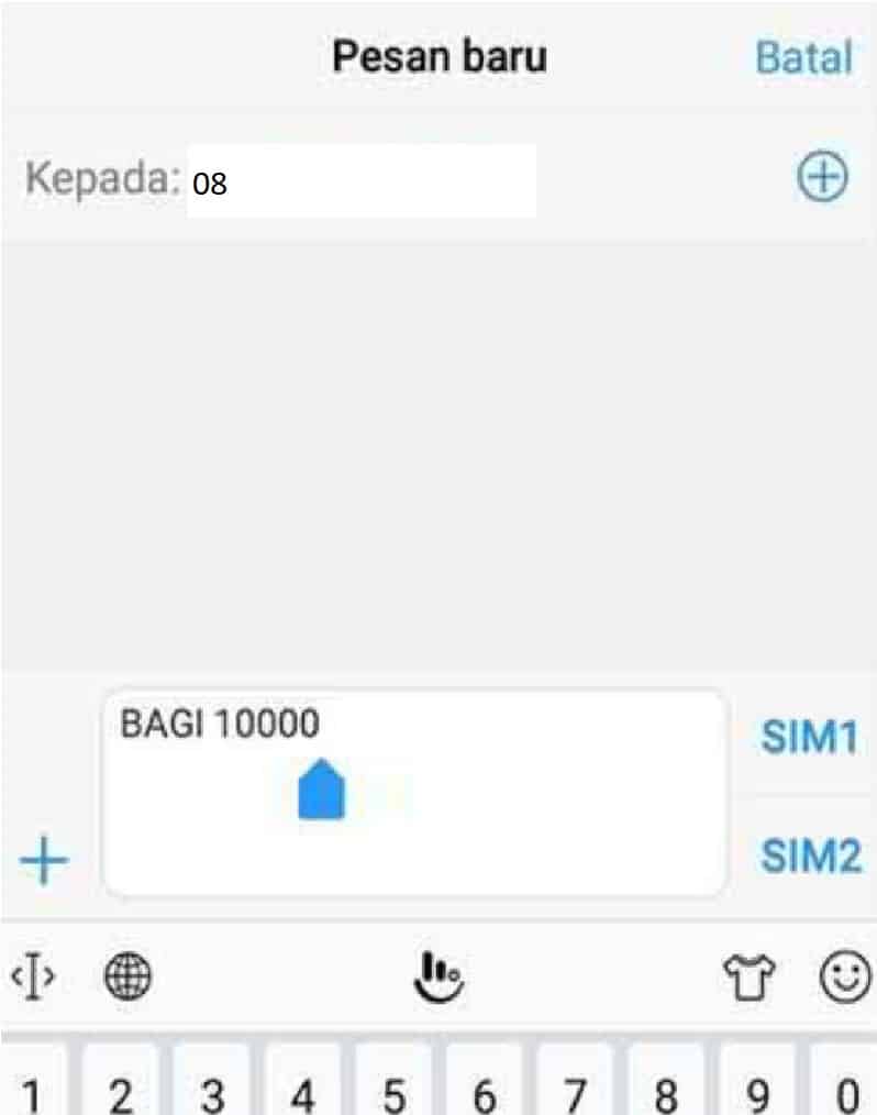 Lalu-ketik-SMS-dengan-format-Bagi-spasi-jumlah-pulsa Lalu-ketik-SMS-dengan-format-Bagi-spasi-jumlah-pulsa