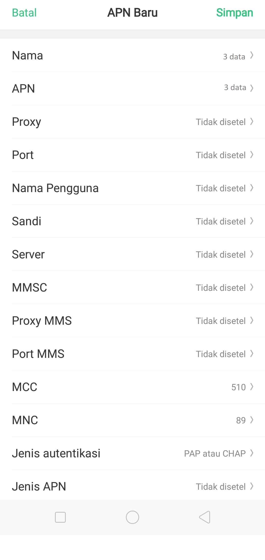 Settingan-Default-Alternatif-APN-Tri Settingan-Default-Alternatif-APN-Tri