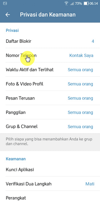 Cara Menyembunyikan Nomor Telepon di Aplikasi Telegram 4 Screenshot 20220731 061445 Cara Menyembunyikan Nomor Telepon di Aplikasi Telegram 4 Screenshot 20220731 061445