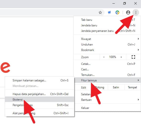Cara Cepat Menghapus Ekstensi di Google Chrome PC 4 Menu Ekstensi Cara Cepat Menghapus Ekstensi di Google Chrome PC 4 Menu Ekstensi
