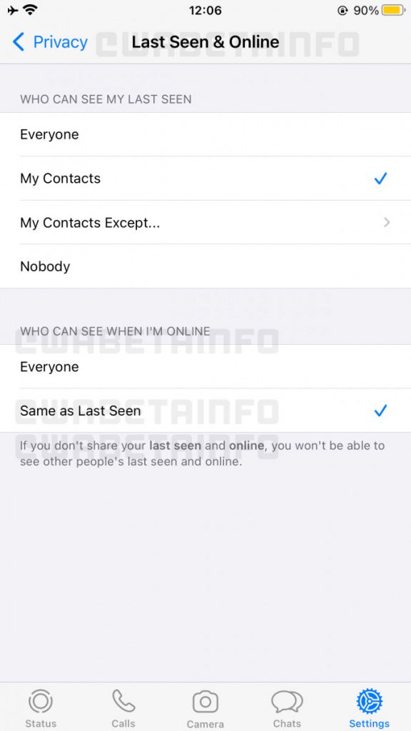 WA TERAKHIR DILIHAT ONLINE IOS 5B6D