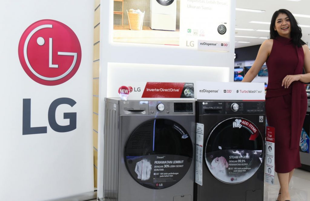 LG Sediakan Mesin Cuci Dengan Teknologi AI dan ezDispense 52. Fitur mesin cuci LG AI DD series FV1413H2BA