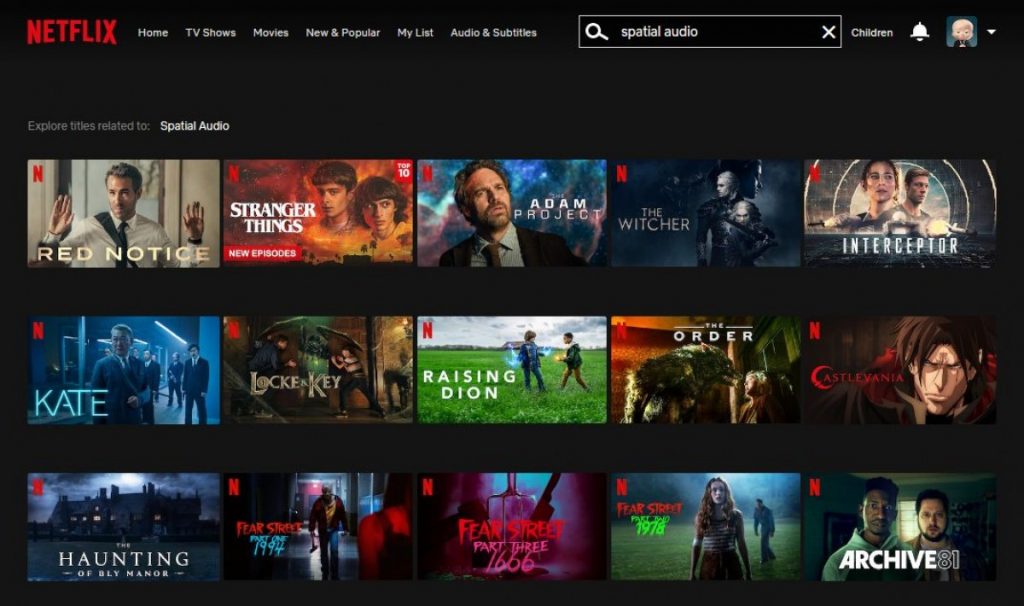 Neflix Hadirkan Fitur Spasial Audio, Membuat Suara Lebih Menendang 52 Audio spasial Netflix