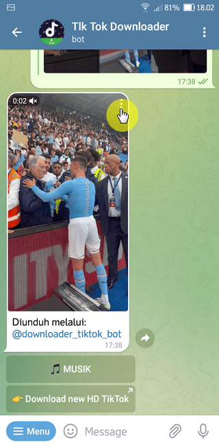 Cara Download Video TikTok Tanpa Watermark di Telegram 9 Screenshot 20220805 180210 Cara Download Video TikTok Tanpa Watermark di Telegram 9 Screenshot 20220805 180210