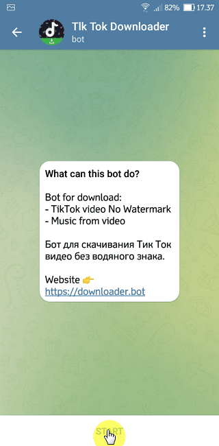 Cara Download Video TikTok Tanpa Watermark di Telegram 5 Screenshot 20220805 173727 Cara Download Video TikTok Tanpa Watermark di Telegram 5 Screenshot 20220805 173727