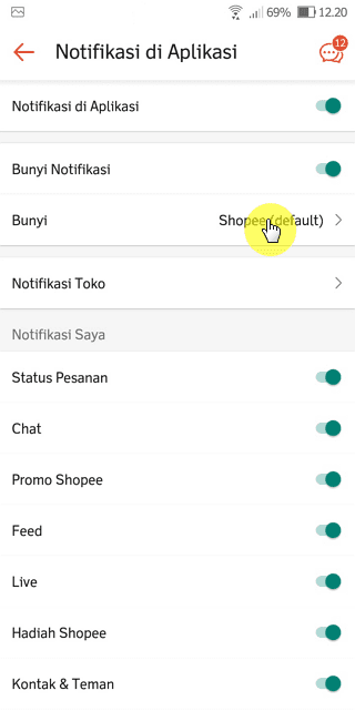 Cara Mengubah Suara Notifikasi di Aplikasi Shopee 5 Screenshot 20220820 122029 Cara Mengubah Suara Notifikasi di Aplikasi Shopee 5 Screenshot 20220820 122029