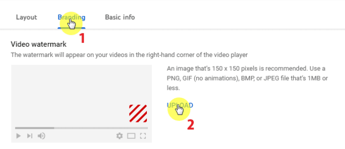 Cara Mudah Membuat Watermark Video di YouTube 4 upload Cara Mudah Membuat Watermark Video di YouTube upload 4