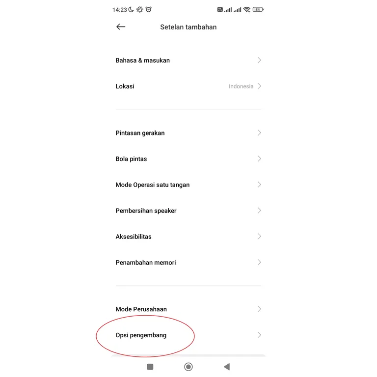 Menambah RAM Xiaomi