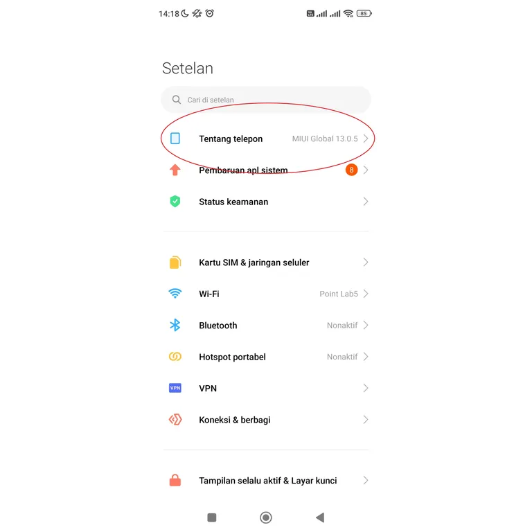 Menambah RAM Xiaomi