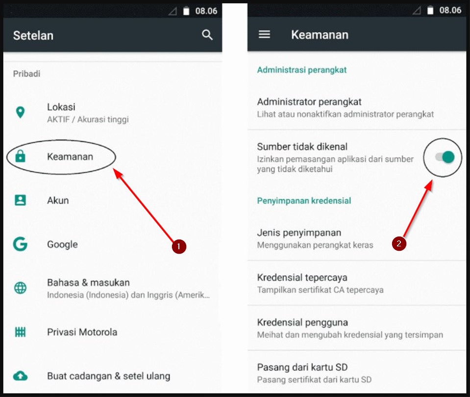 Aktifkan Izin Install Sumber Tidak Dikenal Untuk Pasang Vidmate Apk Versi Lama