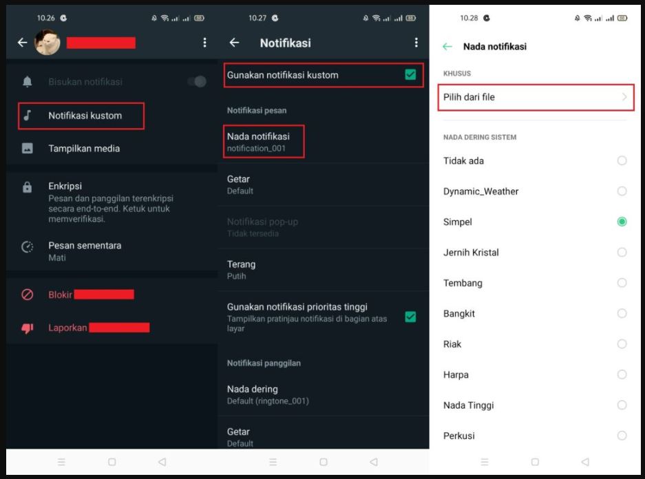 Ganti Nada Dering Wa Dengan Pilih Dari File