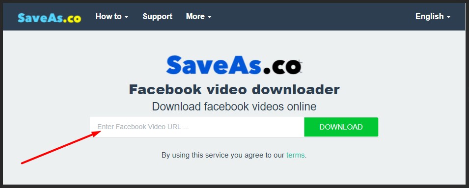Saveas.co Untuk Download Video Fb