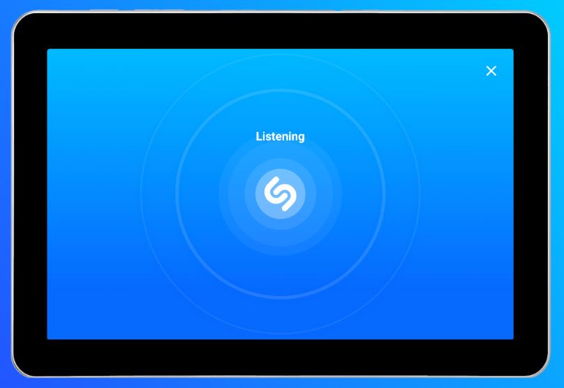 Tekan Listening Agar Aplikasi Shazam Bisa Mendeteksi Lagu Yang Diputar