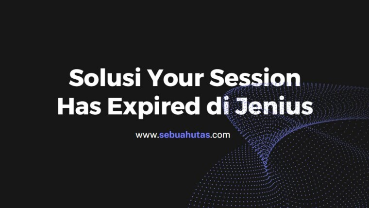 Your Session Has Expired Saat Login Jenius
