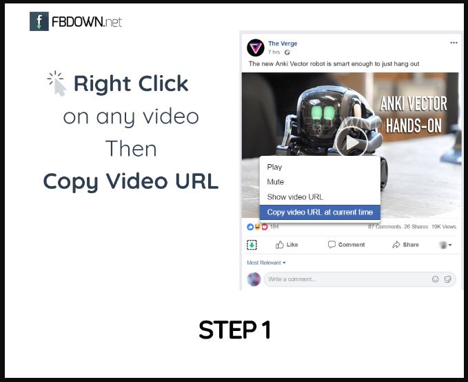 Cara Copy Url Video Facebook