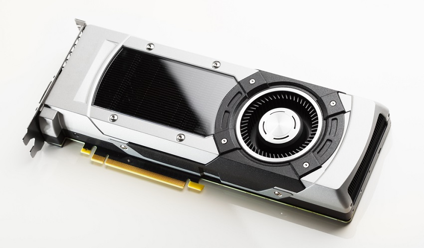 Professional Gaming Graphic Card, White Background