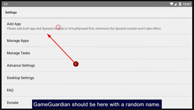 Menu Add Apps Di Aplikasi Virtual Xposed