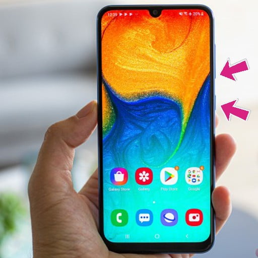 Cara Screenshot Samsung A30 Menggunakan Tombol Fisik