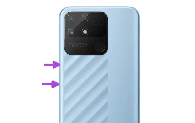 Cara Screenshot Realme Narzo 50A