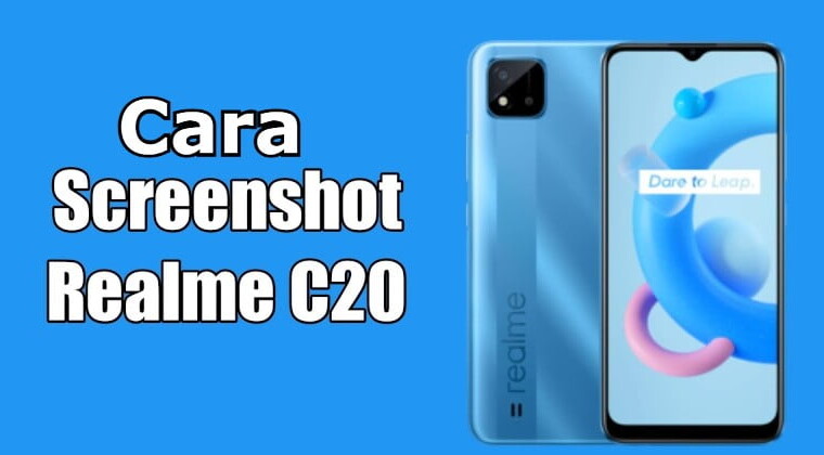 cara screenshot realme c20
