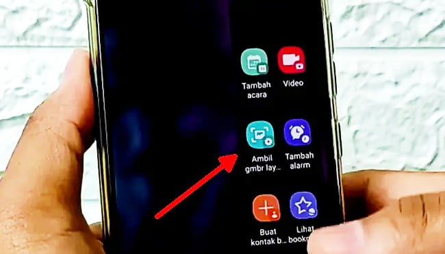 Cara Screenshot HP Samsung A03s Dengan Panel Edge