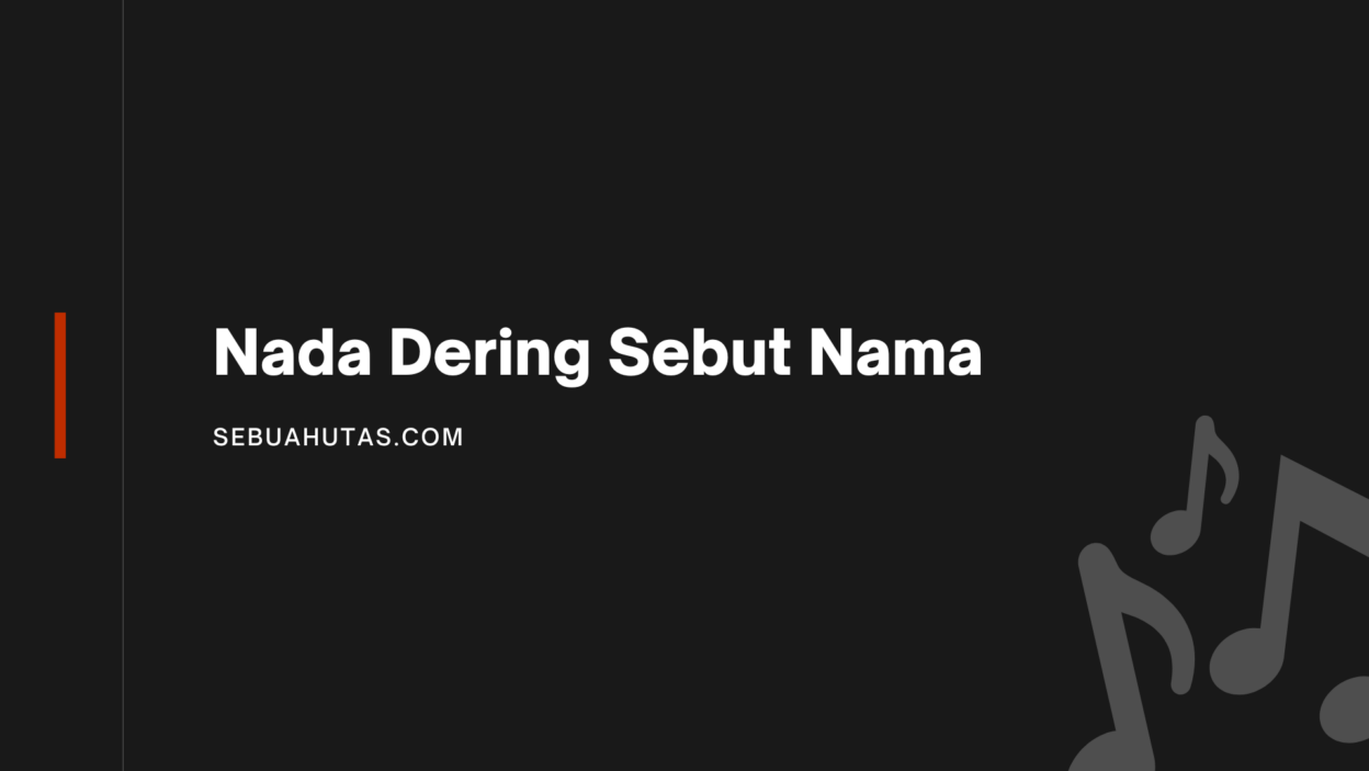 Cover Nada Dering Sebut Nama