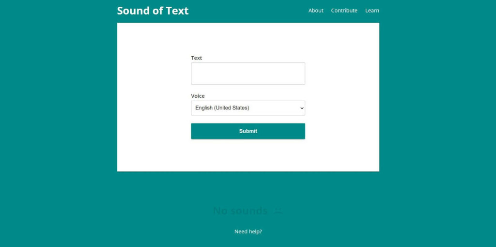 Sound Of Text