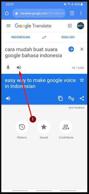 Suara google translate