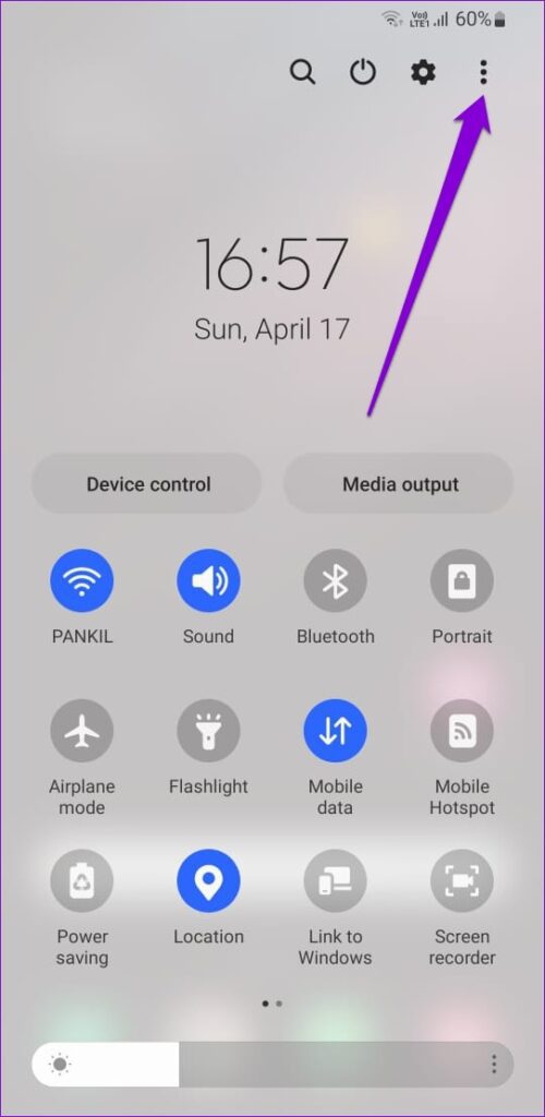 Cara Sembunyikan Menu Kontrol Perangkat dan Ouput Media di HP Samsung