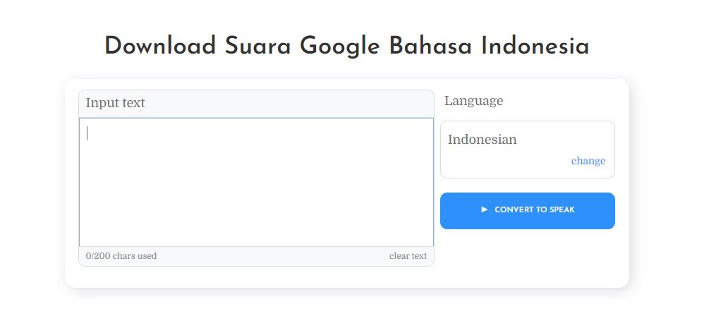Download Suara Google Bahasa Indonesia